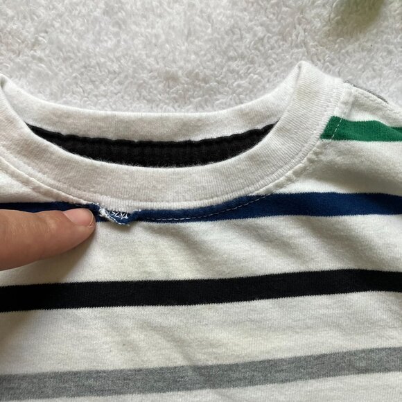 FREE w/ Purchase | Gymboree 6-12M Long Sleeve Shirt Striped - Playwear Flawed - Picture 7 of 15
